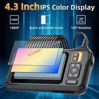Industrial Endoscope Inspection Camera – 1080p Hd With 4.3-Inch Display Adjustable Lens
