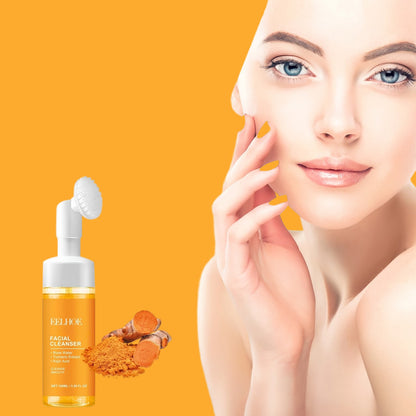 Turmeric Pore Tightening Cleanser – Deep Cleansing Formula to Balance Oil, Reduce Blackheads, Moisturize Skin, Improve Elasticity, and Restore a Fresh, Glowing Complexion