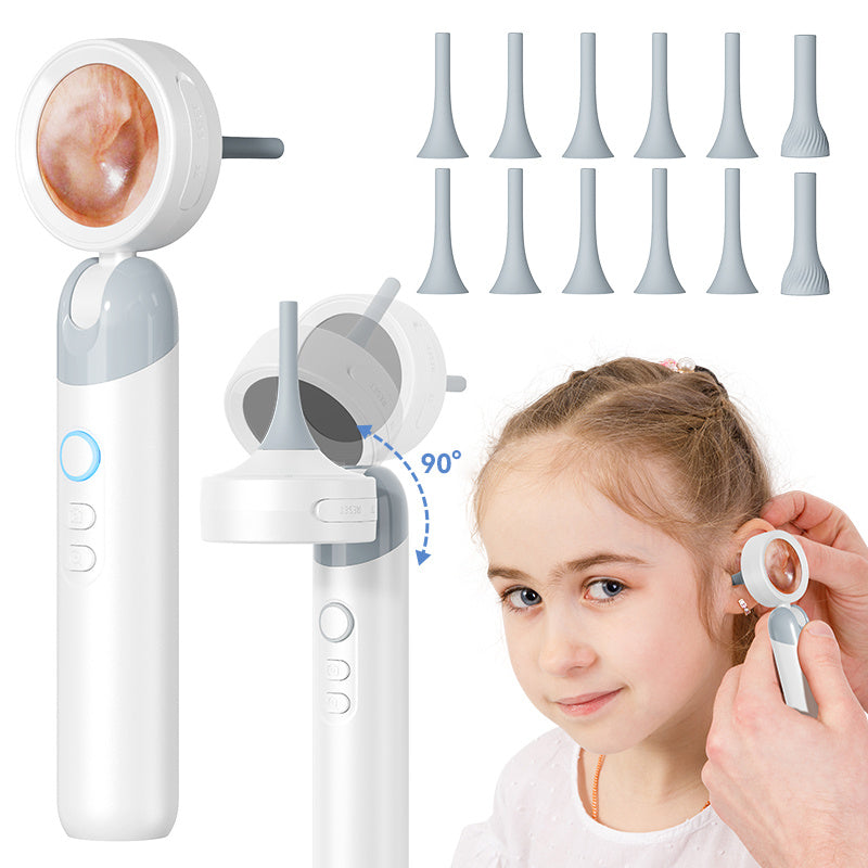 Smart Ear and Nose HD Camera – 4-in-1 High-Definition Inspection Tool with Wax Removal Kit for Safe, Easy Cleaning