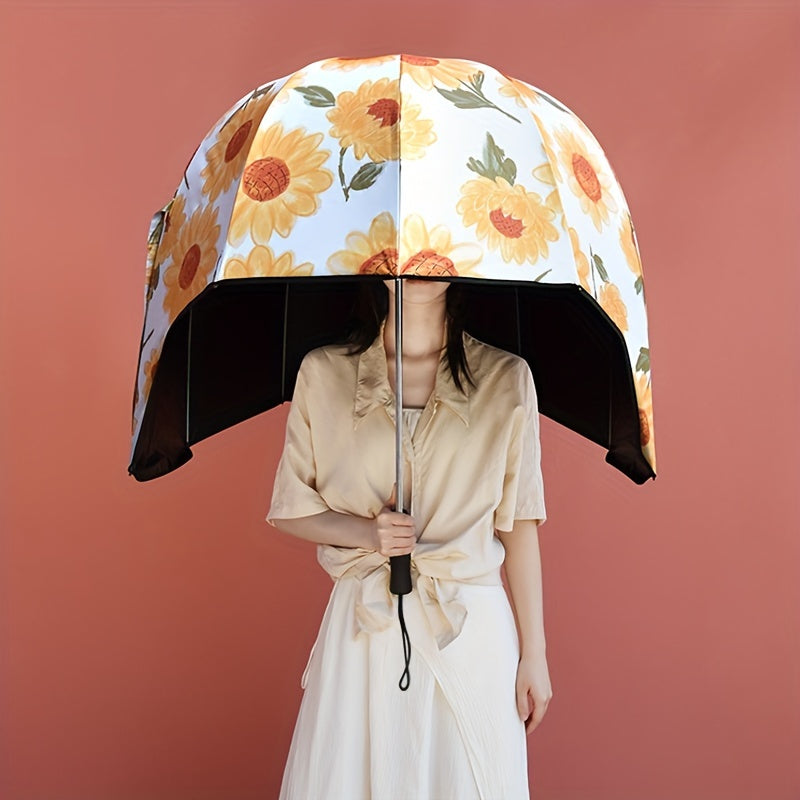 Helmet Umbrella Hat – Multi-Functional Sunshade Rain Hat for Outdoor Travel, Casual Use & Hands-Free Weather Protection