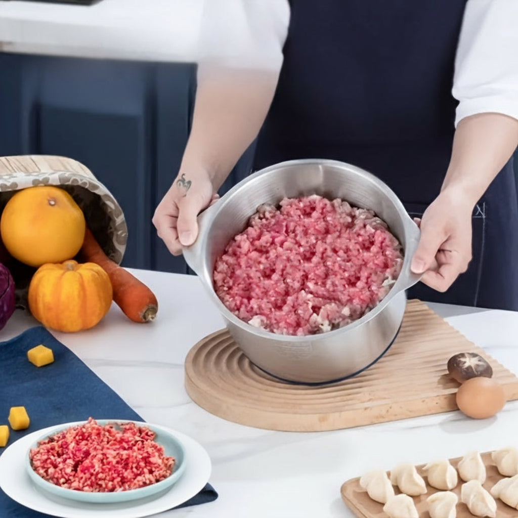 Multifunctional Meat Grinder & Noodle Maker – 3L Electric Food Processor for Minced Meat, Vegetables & Dough