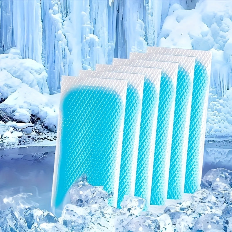Disposable Cooling Gel Pads – Ice Packs for Heat Relief and Cooling, Portable 8-Hour Cold Compress, Non-Slip Design, No Charging Required