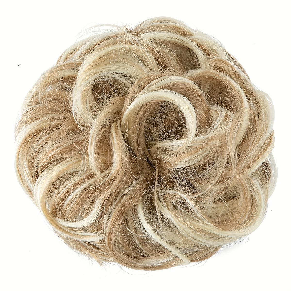 Messy Curly Hair Bun Extension – Voluminous Synthetic Elastic Chignon Scrunchie for Effortless Updo, Instant Volume & Natural-Looking Glam Hairpiece for Women