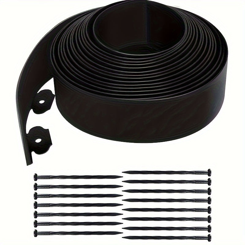 Lawn Edging Boarder Plastic – Easy-to-Install Landscape Edging Solution that Adds Long-Lasting Beauty to Lawns & Flowerbeds