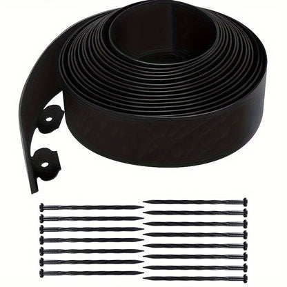 Lawn Edging Boarder Plastic – Easy-to-Install Landscape Edging Solution that Adds Long-Lasting Beauty to Lawns & Flowerbeds