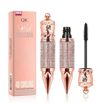 Scepter Mascara with Rhinestone Shell – Waterproof, Smudge-Proof Formula Creates Naturally Long, Thick, and Curled Eyelashes for Glamorous All-Day Wear