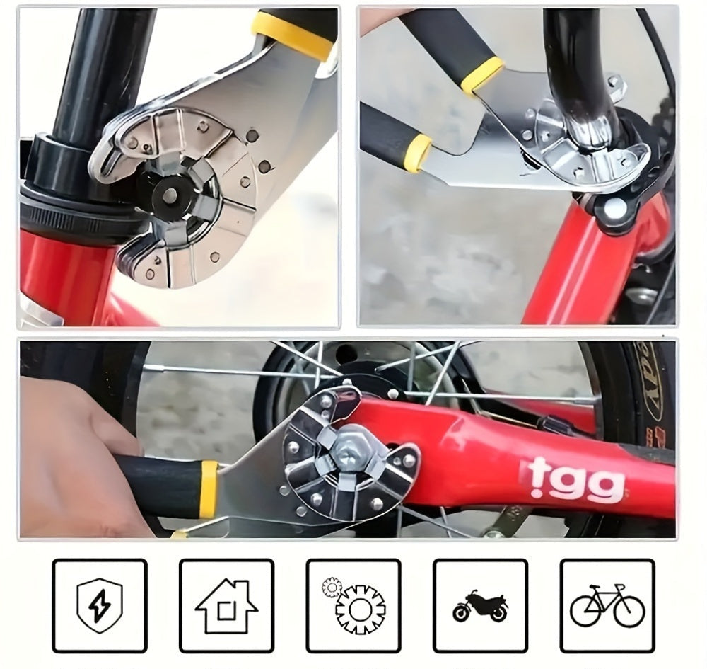 Multi-Purpose Adjustable Wrench Set – 14-in-1 High Carbon Steel Spanner with Sawtooth Design for DIY & Mechanical Work