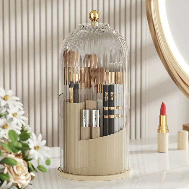 Makeup Storage Box – Large Capacity Organizer with Dust-Proof Design for Jewelry & Cotton Pad Essentials