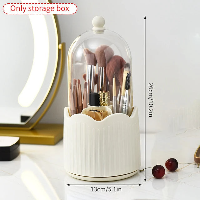 Makeup Storage Box – Large Capacity Organizer with Dust-Proof Design for Jewelry & Cotton Pad Essentials
