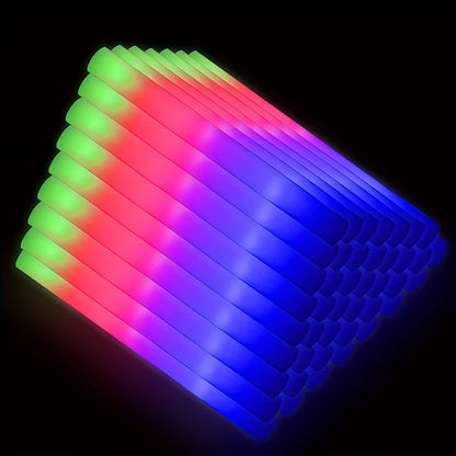 LED Foam Glow Sticks – Flashing Light Party Supplies for Weddings, Birthdays & Music Festivals