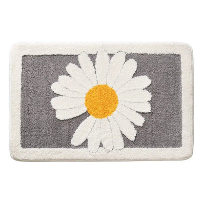Daisy Microfiber Mat – Ultra-Soft, Super Absorbent & Non-Slip Rug for Kitchen, Bedroom, Bathroom & Living Room Comfort