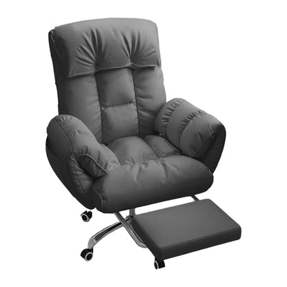 Luxury Executive Office Chair – Reclining Seat with Leg Rest for Work & Relaxation