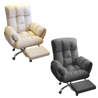 Luxury Executive Office Chair – Reclining Seat with Leg Rest for Work & Relaxation