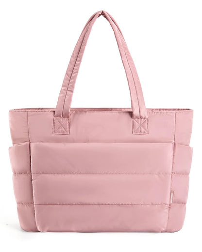 Large Capacity Women’s Fluffy Tote – Lightweight Solid Color Handbag Perfect for Travel, Work, Beach Days, Gym & Daily Storage