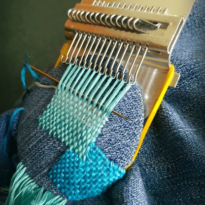 Darning Mini Loom Machine - Handy Small Loom Kit for Beginners, Quickly Repair Jeans, Repair Holes, DIY Beautiful Weaving