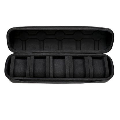 Five Slot Hard Shell Watch Travel Box – Compact Handbag Organizer with Soft Cushions for Men’s & Women’s Watches On-the-Go Protection