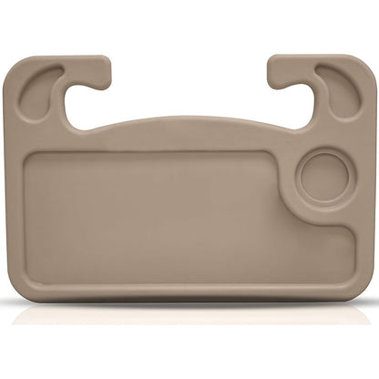 Universal 2-in-1 Car Steering Wheel Tray – Multi-Purpose Vehicle Organizer with Laptop Holder, Pen Slot & Built-In Drink Coaster for Travel and Work