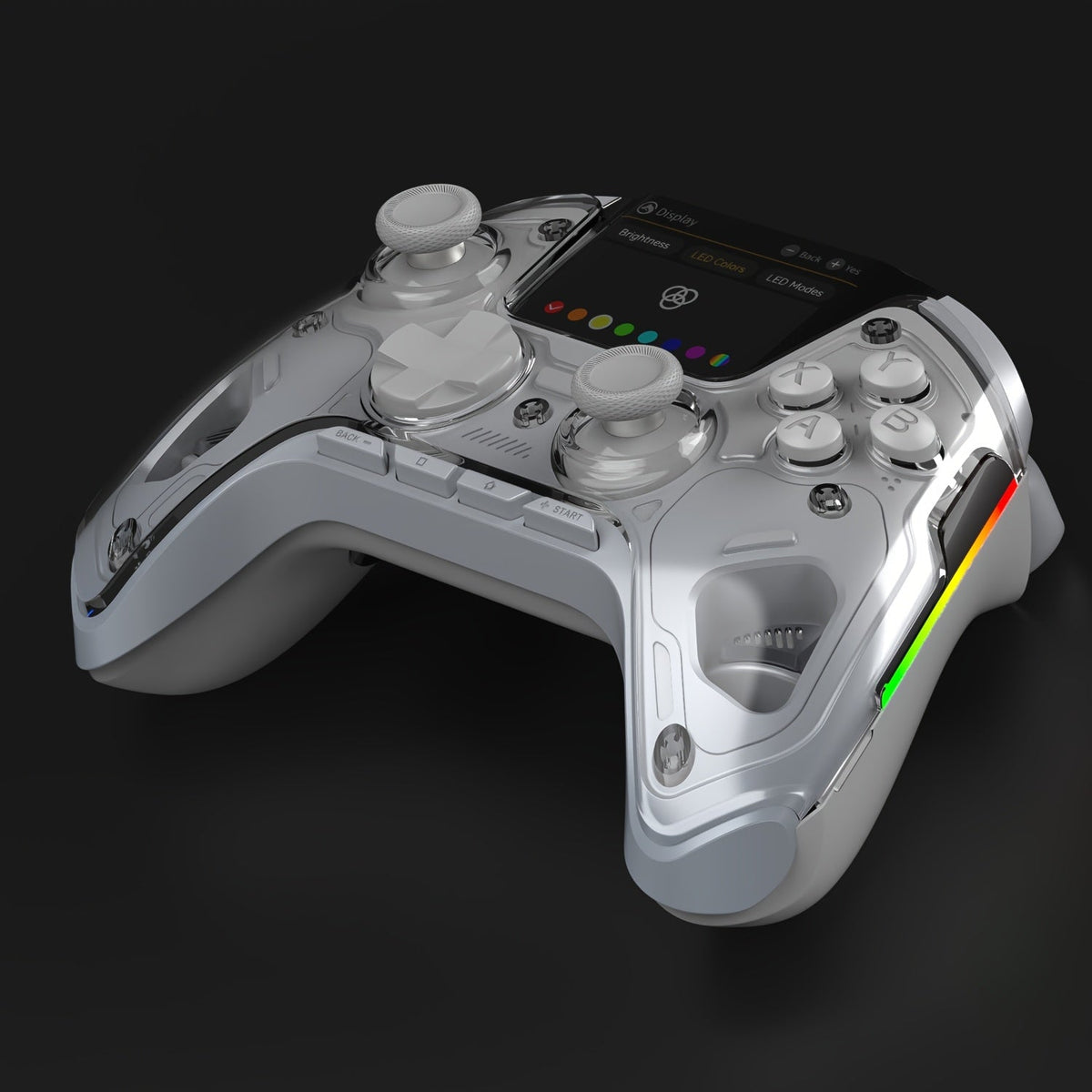 V2 Interactive Wireless Gaming Controller – No-Drift Hall Effect Joystick, RGB Lighting & Charging Dock for iOS, PC & Switch