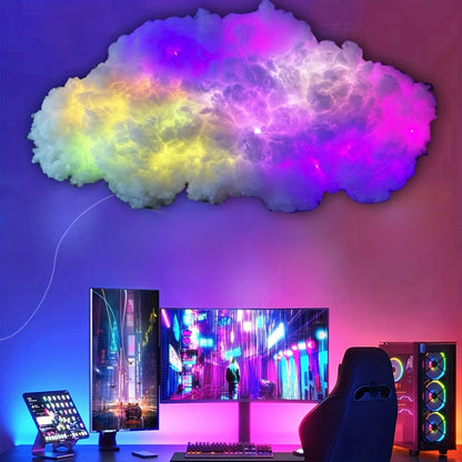 Smart RGB Music Rhythm Cloud Light – Lamp with App Control, Voice Sync and Dreamy Ambience for Bedrooms, Parties or Gaming Rooms