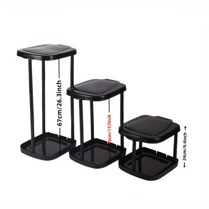 Collapsible Square Outdoor Trash Can – Large-Capacity Garbage Bin with Foldable Frame for Campsites, Gardens, or Kitchen Efficiency