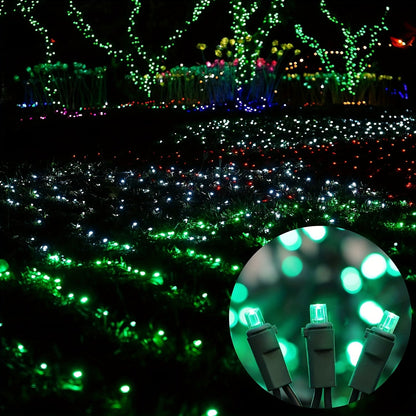Green LED String Lights – 100 Mini Bulbs on 21.6FT Wire for Home, Wedding, Holiday, Party & Independence Day Decoration