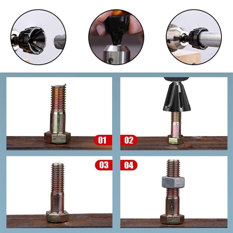 Deburring Chamfering Tool - Remove Burr For Repair Bolt Thread Drilling Tool