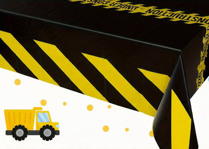 Construction Birthday Party Set – 62pcs Dress-Up Kit with Vest, Hat, Cups & Stickers for Kids’ Themed Celebrations
