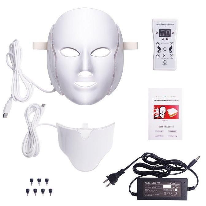 LED Light Phototherapy Mask - Improves Eczema, Acne, Wrinkles & Rosacea