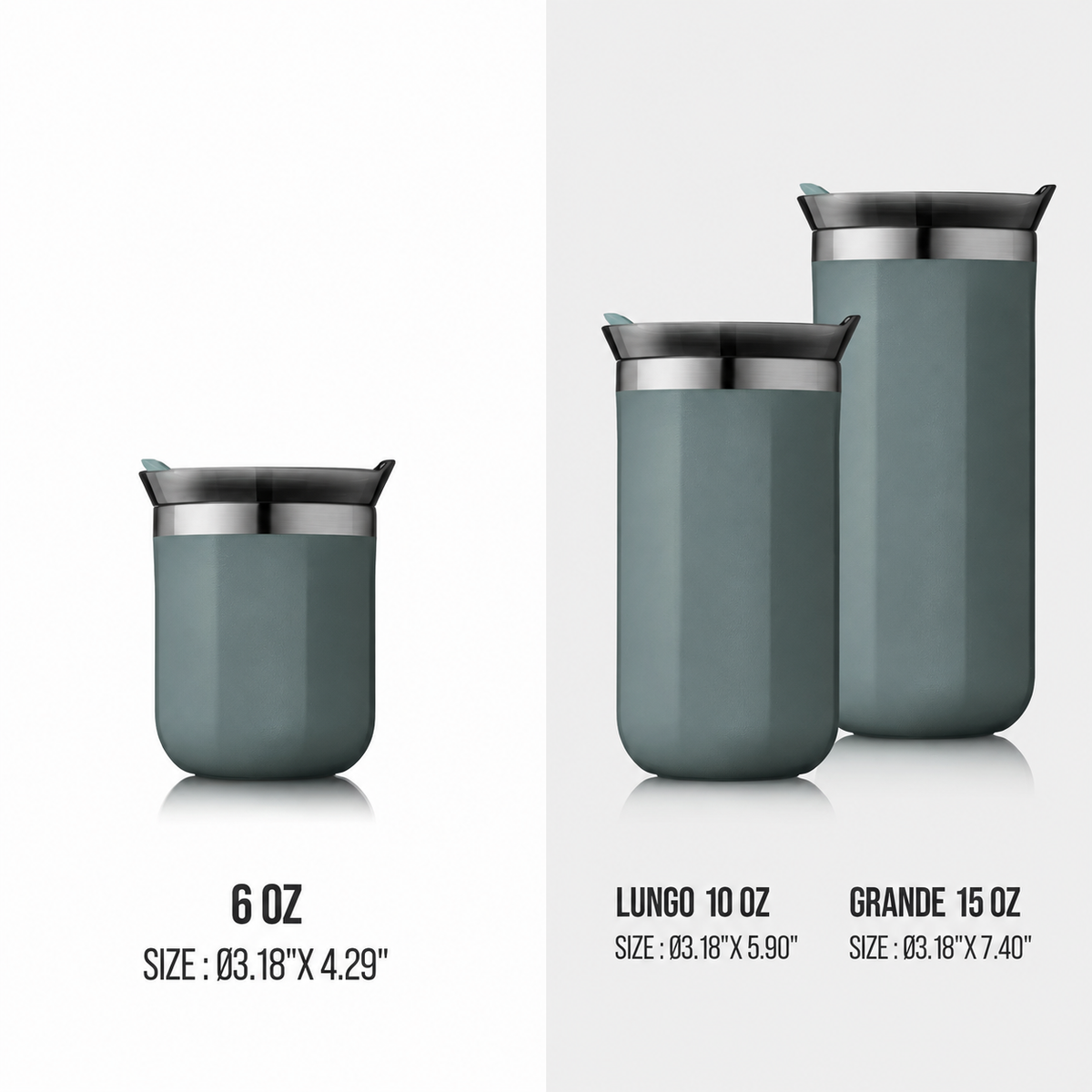 Vacuum Insulated Coffee Mug – Double-Wall Stainless Steel Travel Tumbler with Leakproof Lid for Hot & Cold Drinks, Commuting and Outdoor Travel