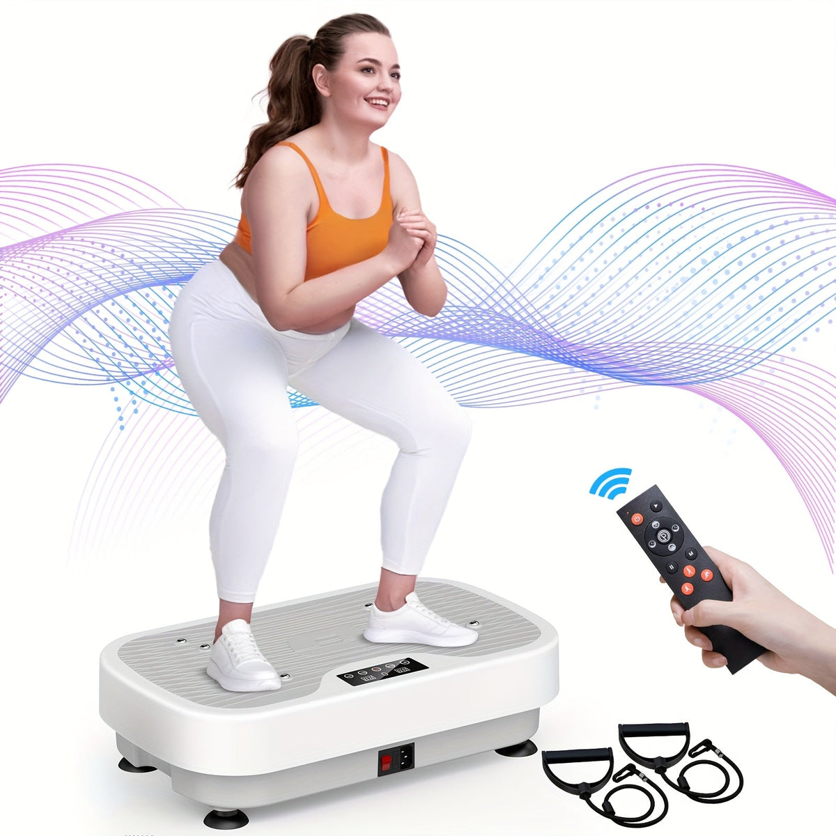 Silent Motor Vibration Plate – Whole Body Slimming, Lymphatic Drainage & Toning with Speed Control for Wellness & Holiday Gifts