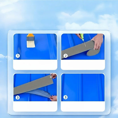 Industrial Roof Waterproof Tape – Golden Leak-Proof Membrane for RV, Iron & Roof Surface Repairs