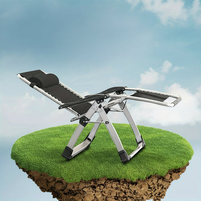 Zero Gravity Chair – Premium Folding Lawn Recliner with Cushion Headrest, Tray & Adjustable Recline