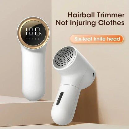 Digital Display Electric Lint Remover for Clothes - Electric Hairball Trimmer with LED Digital Display USB Charging Pellet Removes Lint From Clothes