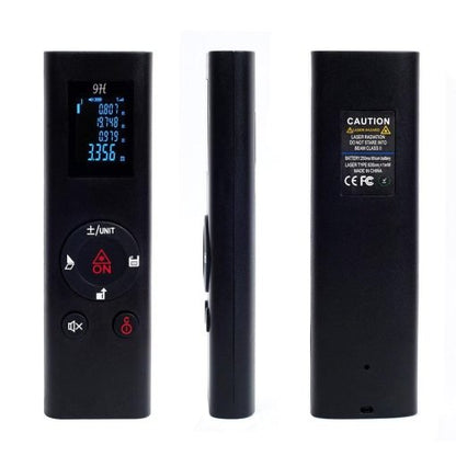 Digital Laser Distance Meter - Rechargeable Portable Handheld Laser Range Finder Tape