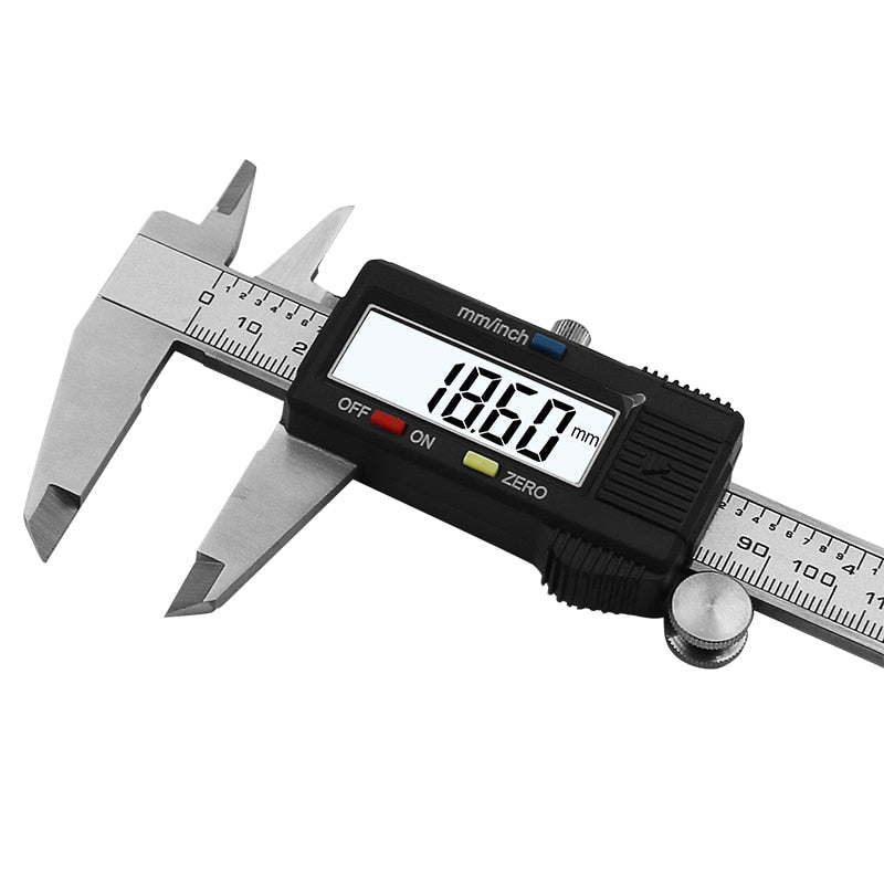 Digital Measuring Tool - Electronic Micrometer Caliper with Large LCD Display, Millimeter and Inch Conversion