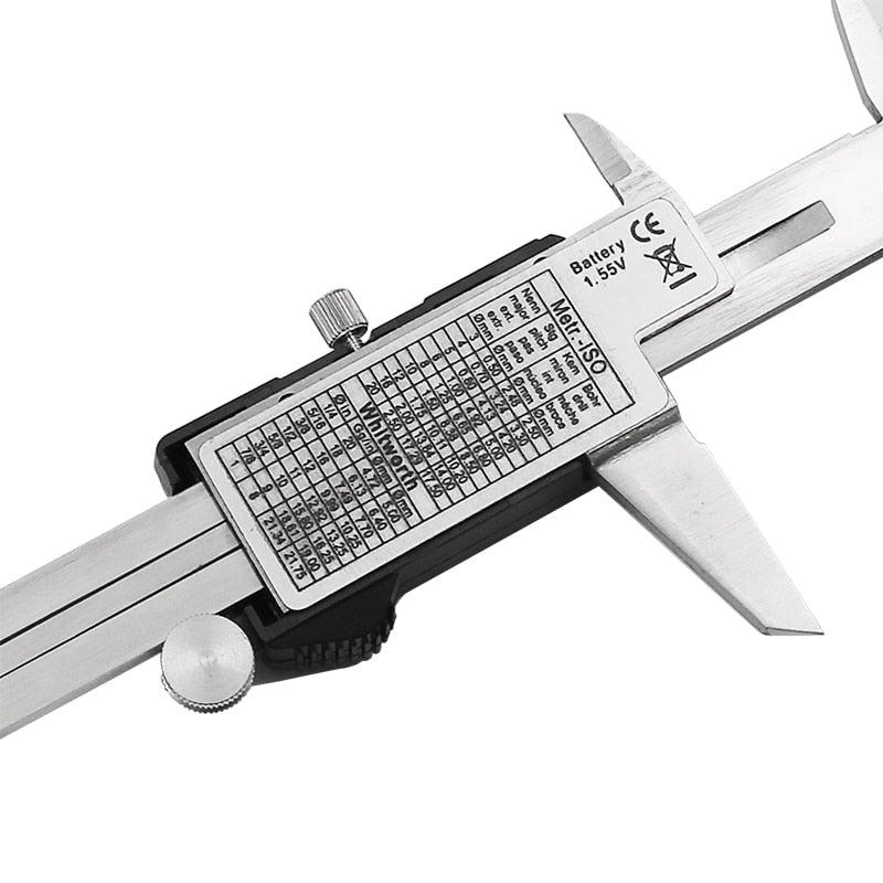Digital Measuring Tool - Electronic Micrometer Caliper with Large LCD Display, Millimeter and Inch Conversion