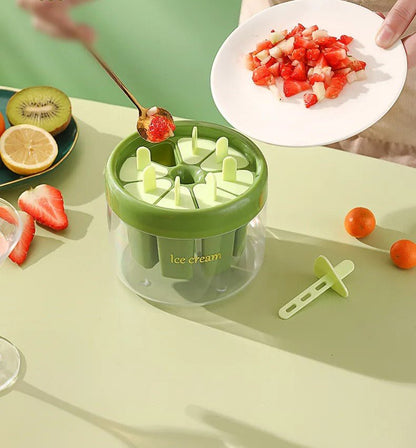 DIY Ice Cream Popsicle Mold – Food-Grade Popsicle Maker with Easy-Release Design & Water Injection Port for Effortless Homemade Frozen Treats