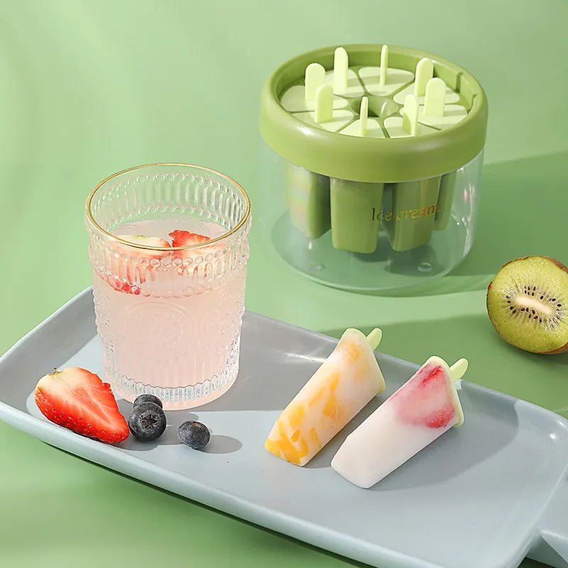 DIY Ice Cream Popsicle Mold – Food-Grade Popsicle Maker with Easy-Release Design & Water Injection Port for Effortless Homemade Frozen Treats