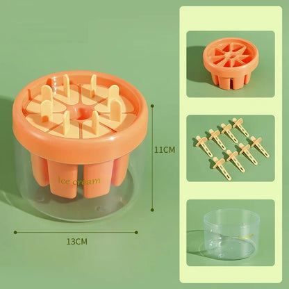 DIY Ice Cream Popsicle Mold – Food-Grade Popsicle Maker with Easy-Release Design & Water Injection Port for Effortless Homemade Frozen Treats