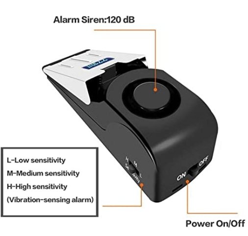 Door Stop Alarm - Portable Traveling Security