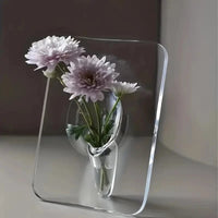 Modern Decorative Acrylic Picture Frame Flower Vase