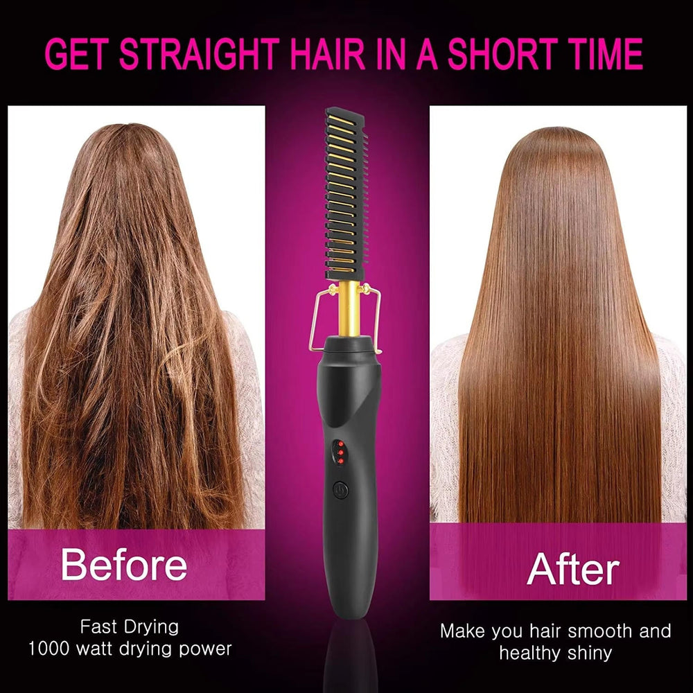 Hot Comb For Black Hair Thick And Coarse Hair