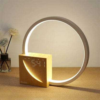 Touch Bedside Table Lamp with Natural Sounds and Alarm Clock