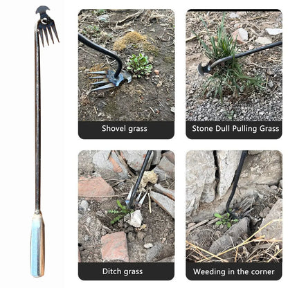 Crescent Weeder Tool with Long Handle