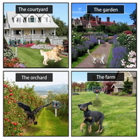 Solar Ultrasonic Animal Repeller For Gardens