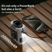 10000mAh Outdoor Portable Waist Fan