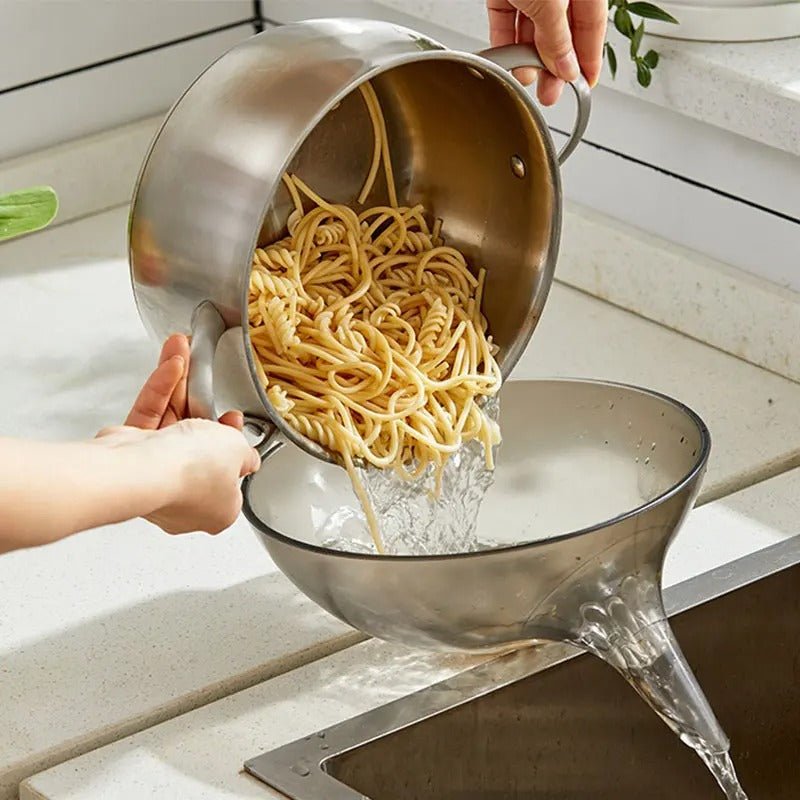 Drainer Food Basket - Creative Vegetable Fruit Foods Colander Draining Bowls With Spout