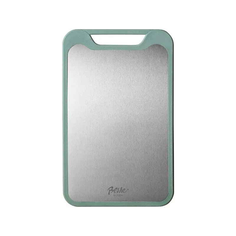 Dual-Sided Cutting Board – Stainless Steel & Plastic | Multi-Functional Design for Effortless Meat and Vegetable Prep
