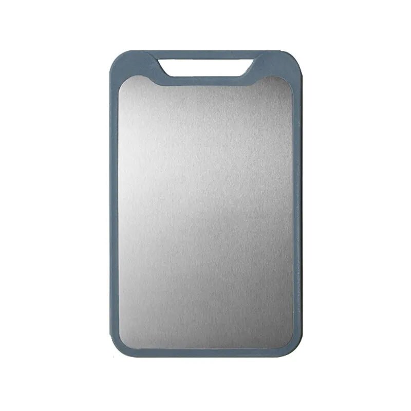 Dual-Sided Cutting Board – Stainless Steel & Plastic | Multi-Functional Design for Effortless Meat and Vegetable Prep