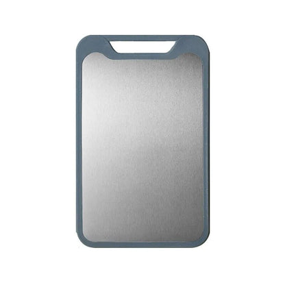 Dual-Sided Cutting Board – Stainless Steel & Plastic | Multi-Functional Design for Effortless Meat and Vegetable Prep